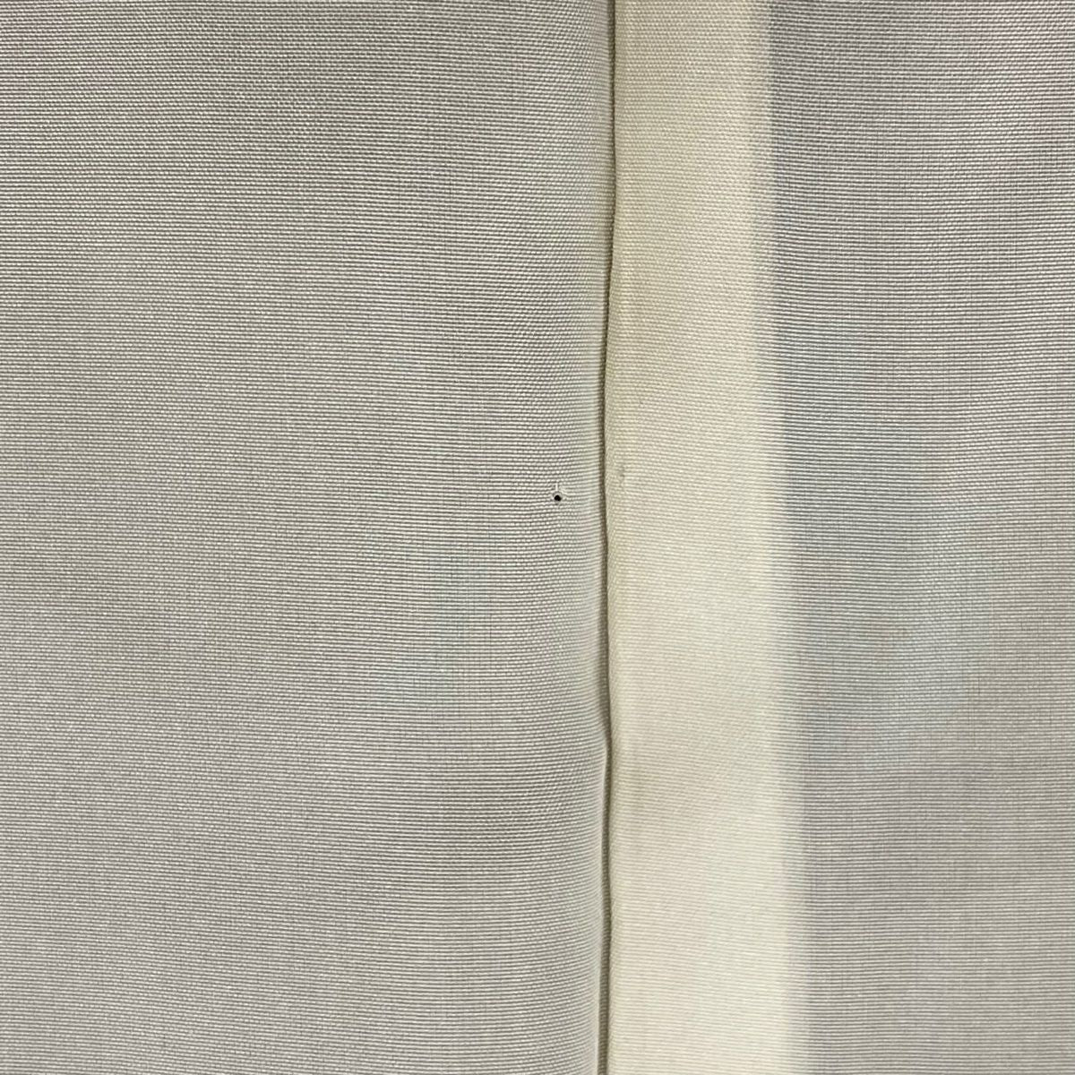 紬織 身長159.5cm 袖長63cm S 雙層 幾何學圖案 菱 灰 純蠶絲 秀品級