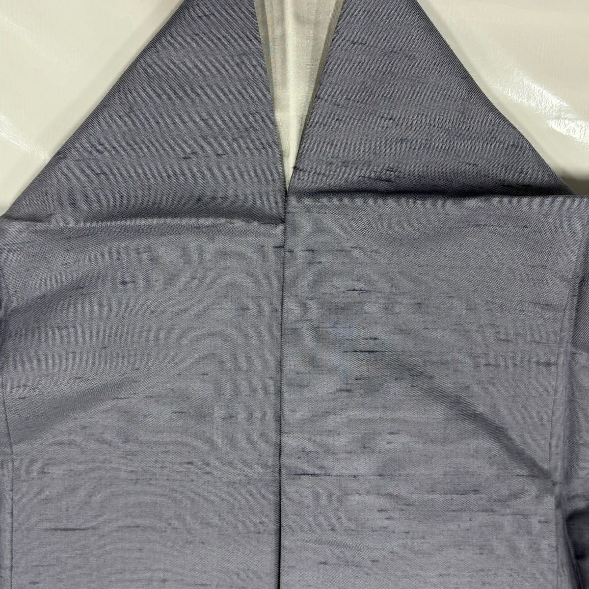 【美品】 付下 身長157cm 袖長62cm S 雙層 紬織織 百貫 大和 落款あり 霞 漸層 染分 灰紫 純蠶絲 名品級