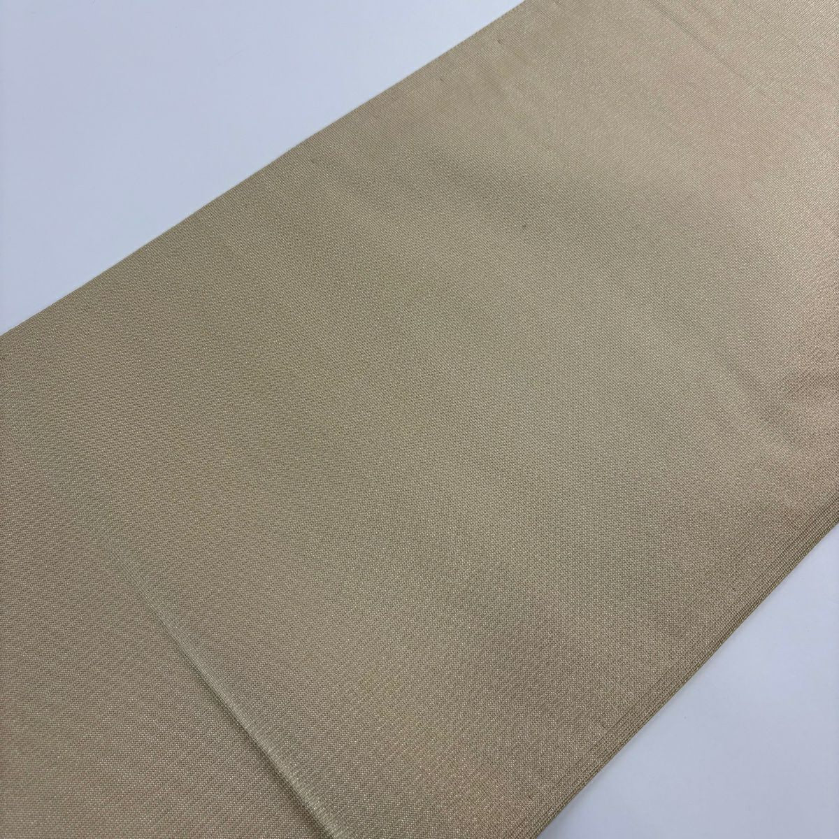 【庫存清倉】 【美品】 袋帶 名品級 幾何圖案 銀線 米色 全通 純蠶絲