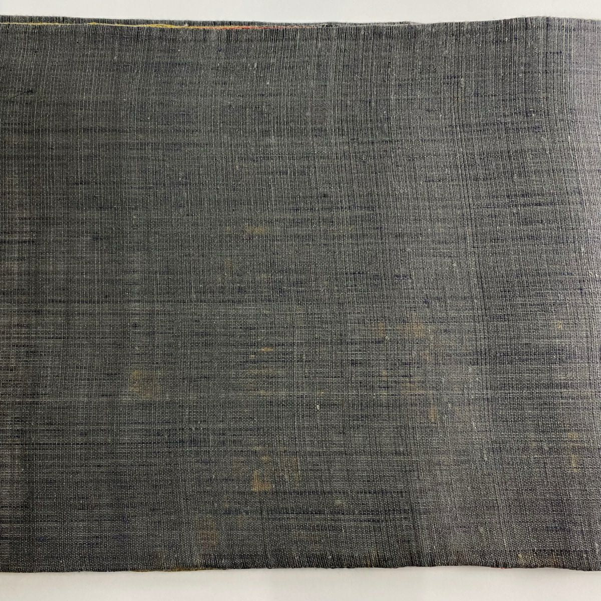 袋帶 秀品級 關西仕立 雙層條紋 金絲 灰色 全通 純蠶絲