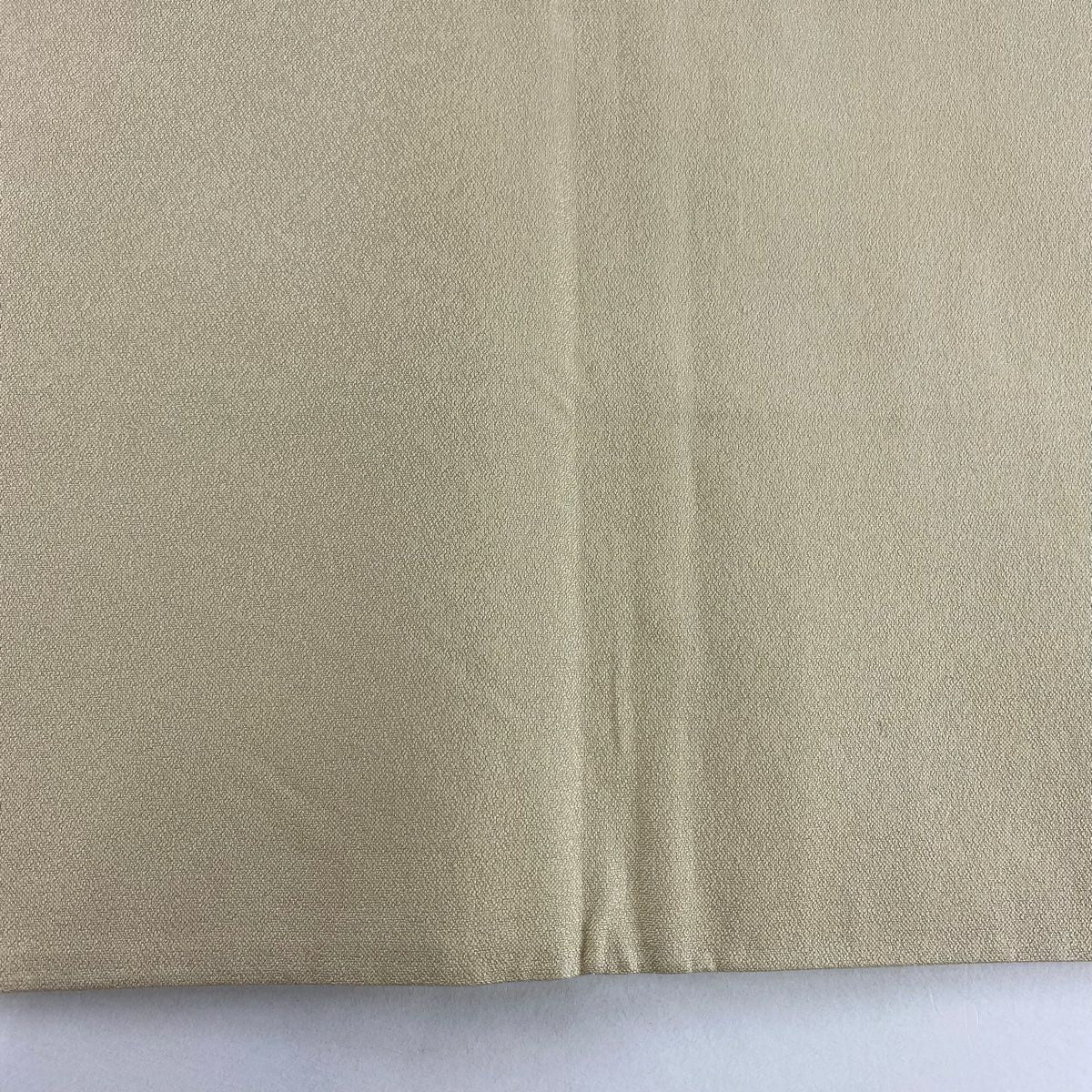 【美品】 袋帶 秀品級 道長取 草花紋紋 金金箔 金線 米色 六通 純蠶絲