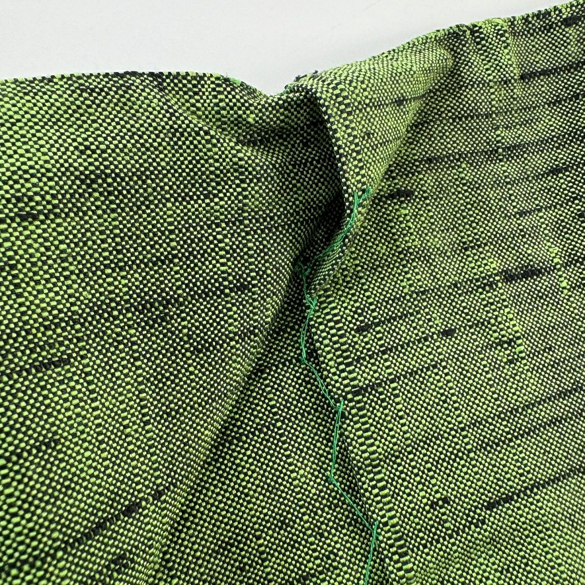 名古屋帶 優品級 松樹葉仕立 雙層 関西仕立 八寸名古屋帶 紬織織 花 霞 綠 純蠶絲