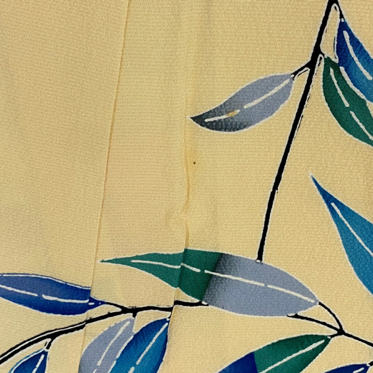 【美品】振袖禮服 身長166cm 袖長65cm M 雙層 蝶 菊花 絞織 米色 純蠶絲 名品級