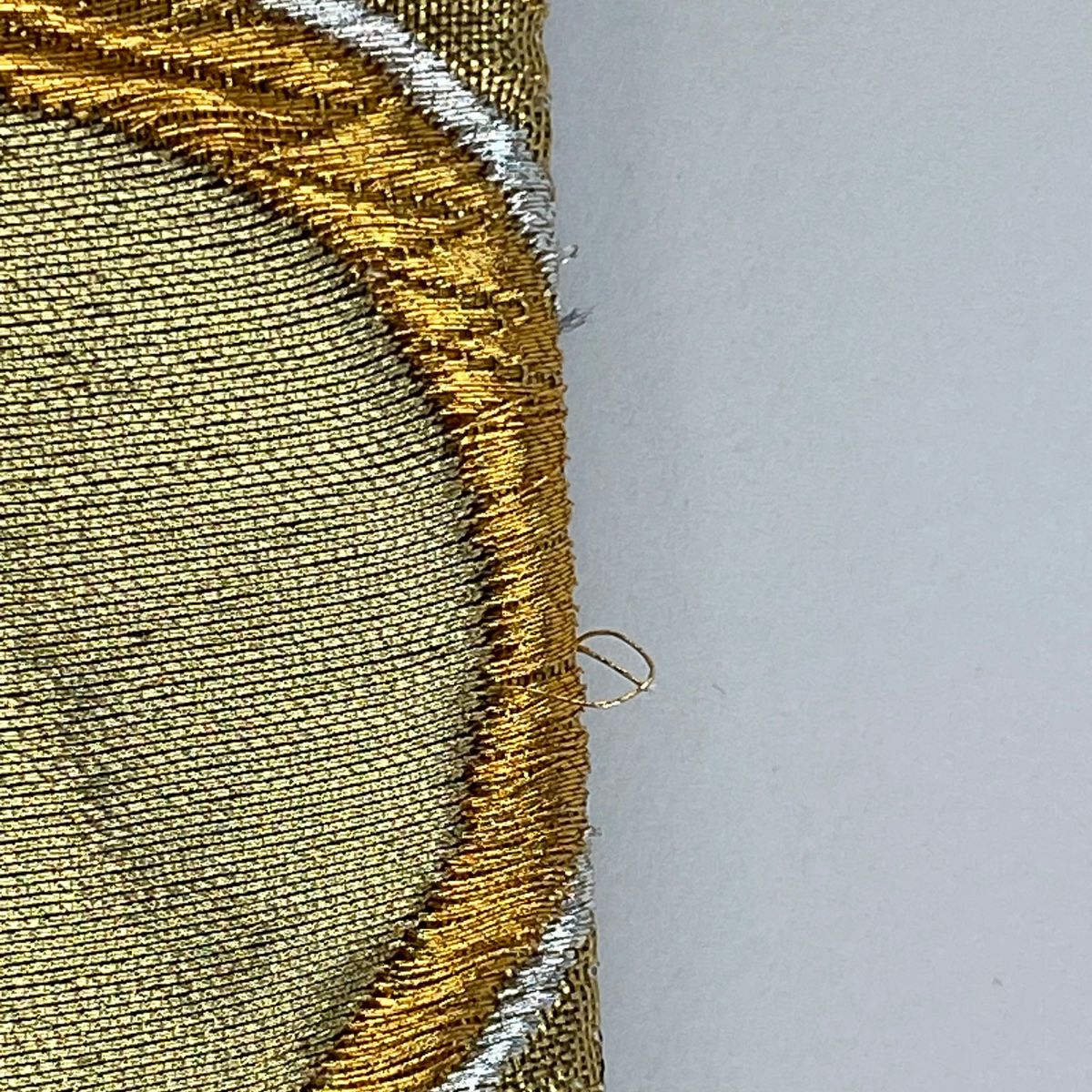袋帶 秀品級 梅花 菊花 唐織 金金箔 金色 六通 純蠶絲