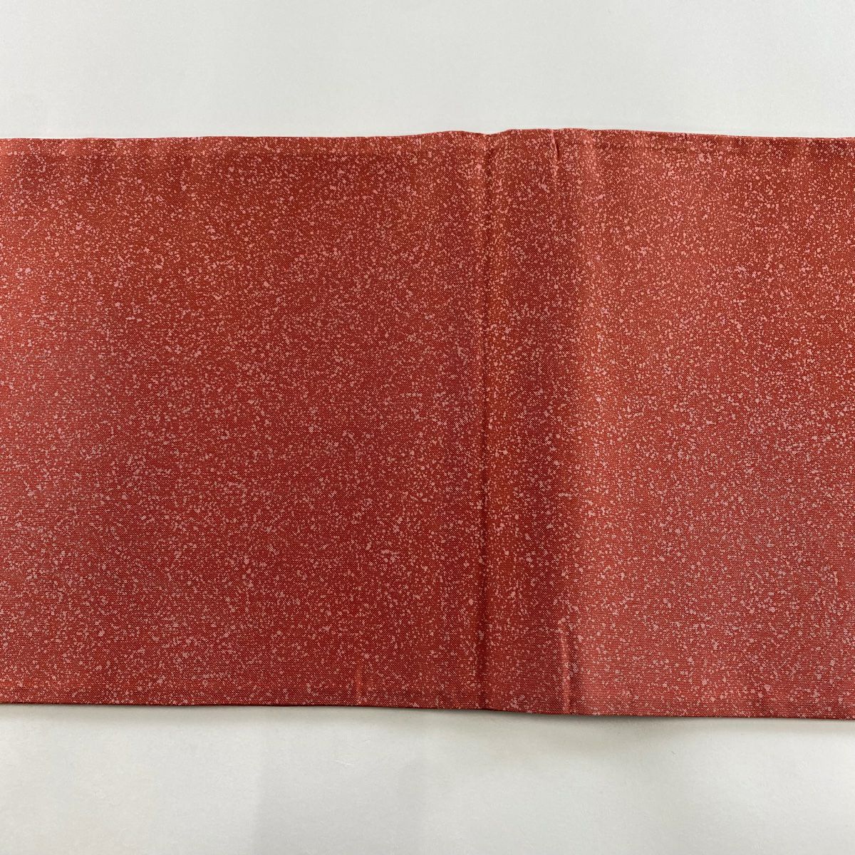 【美品】 袋帶 秀品級 童 幾何圖案 茜 紅色 お太鼓柄 純蠶絲