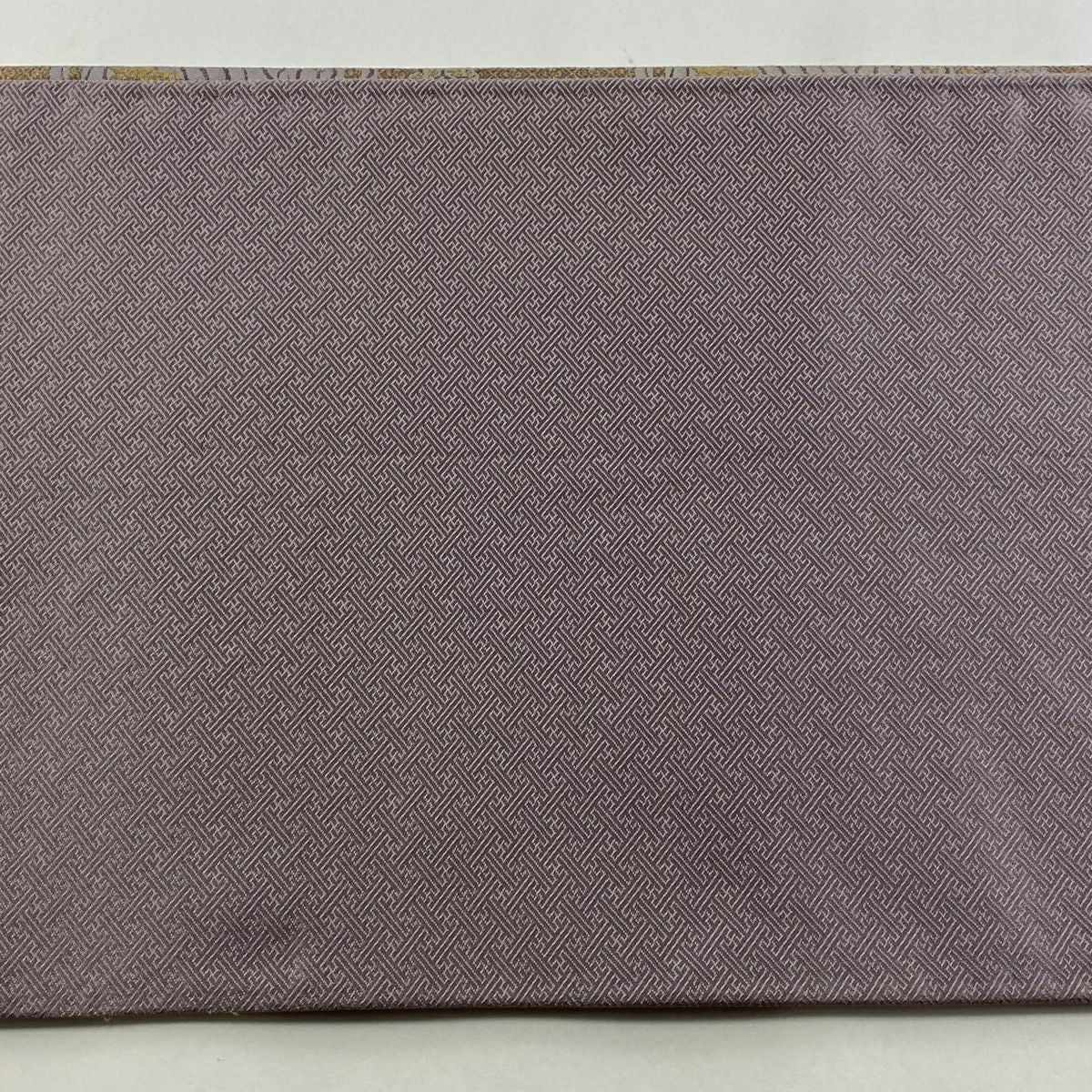【美品】 袋帶 秀品級 荒磯 瓢箪 金金箔 青灰 六通 純蠶絲
