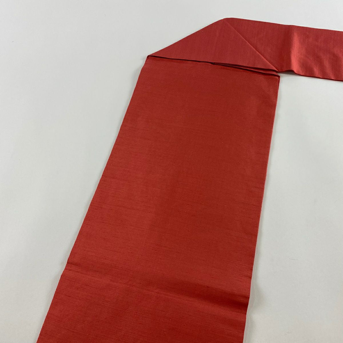 【美品】 名古屋帶 優品級 紬織織 佩斯利圖案 深粉紅 純蠶絲