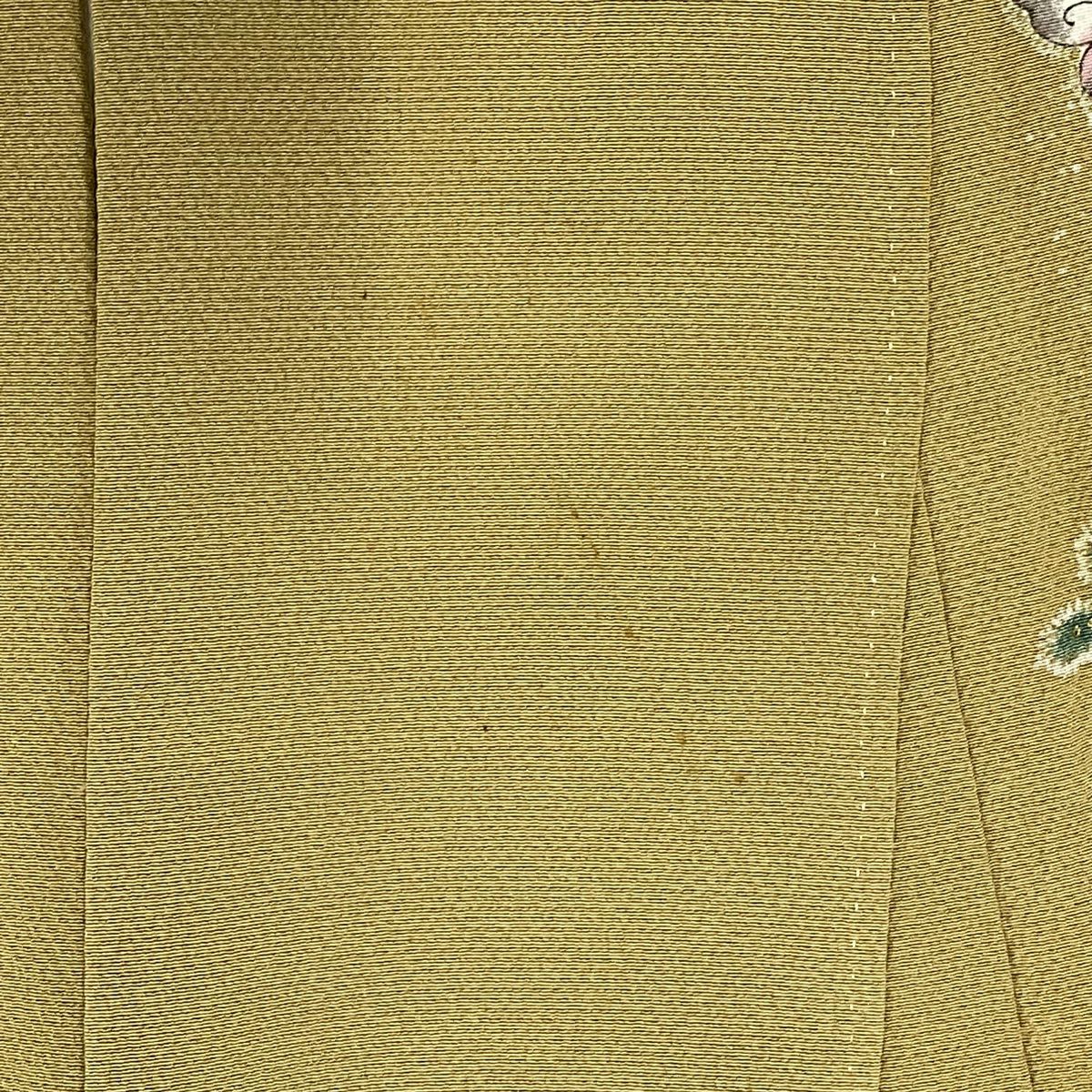 【庫存清倉】訪問服 身長158cm 袖長62cm S 雙層 辻花染 松樹 金銀彩 漸層 淺茶 純蠶絲 名品級