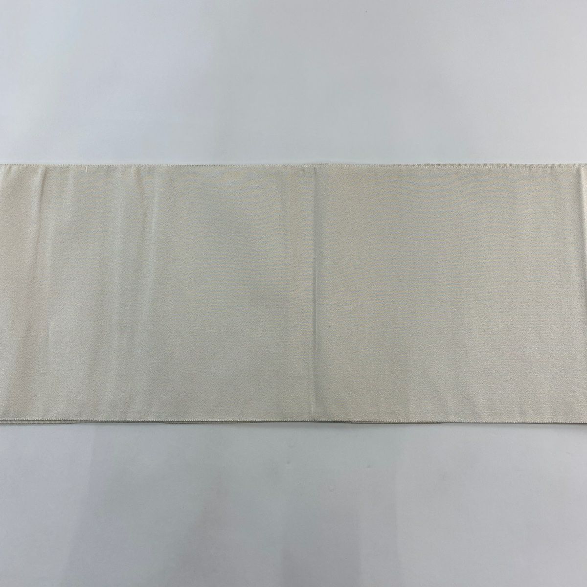 【美品】 袋帶 秀品級 幾何學 金銀彩 灰 深藍 六通 純蠶絲