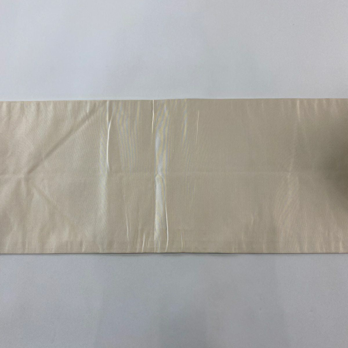 【美品】 名古屋帶 秀品級 草花紋紋 菱紋 金金箔 螺鈿金金箔 奶油色 純蠶絲