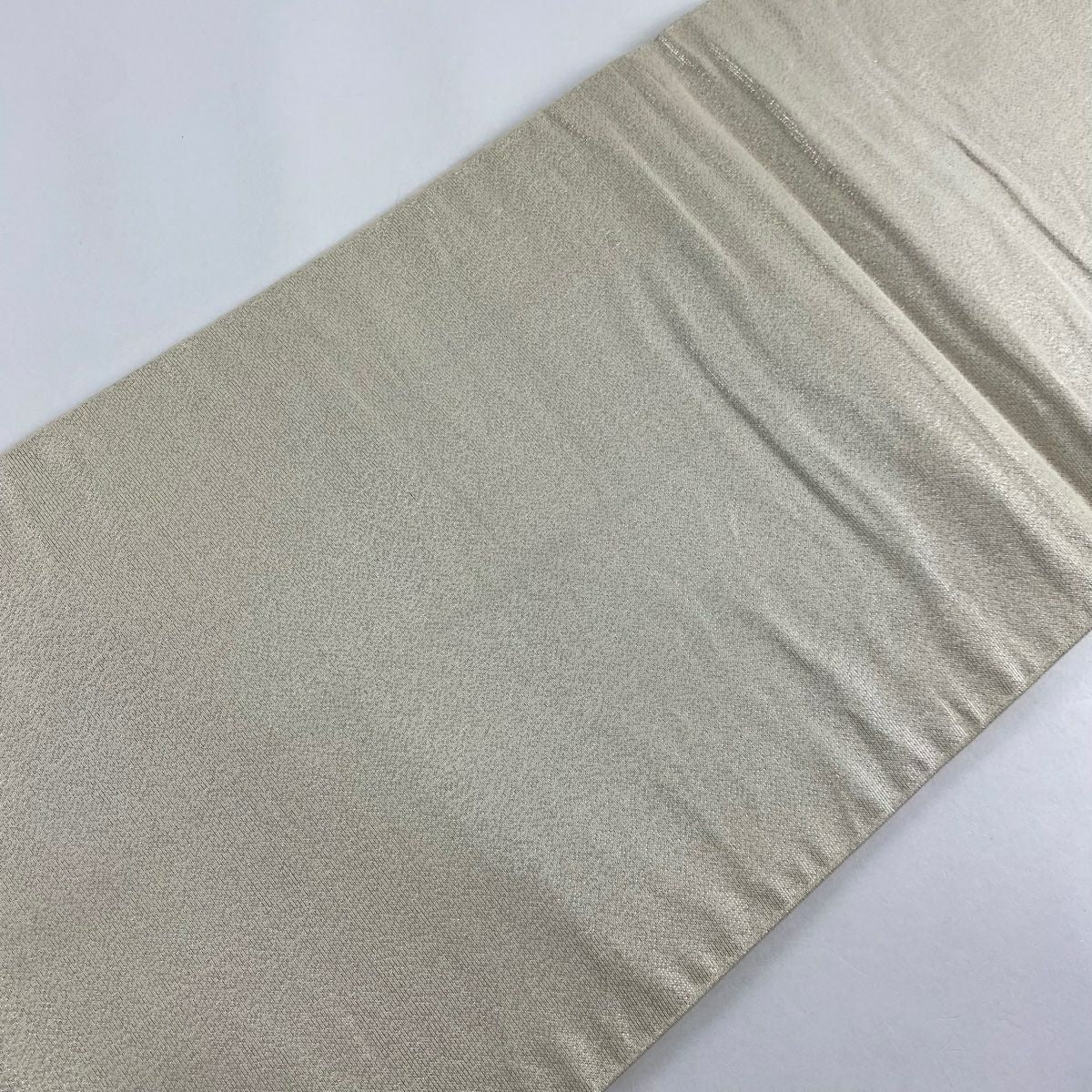 【美品】 袋帶 秀品級 仙鶴 流水 金銀彩 金金箔 奶油 六通 純蠶絲
