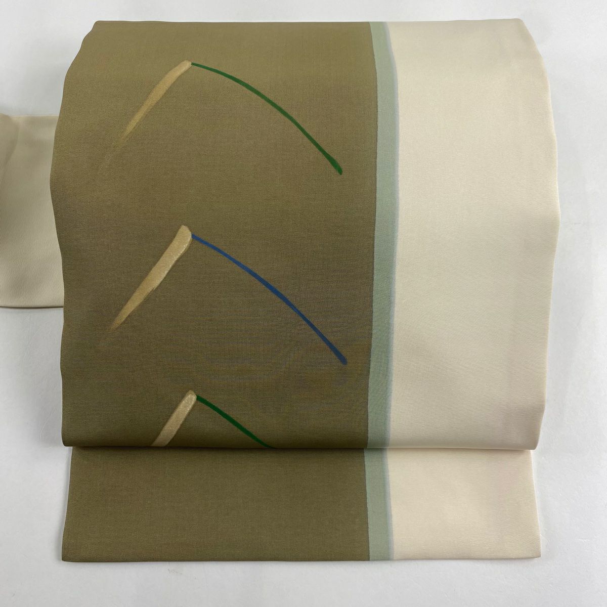 名古屋帶 秀品級 幾何學 茶 經典蠶絲