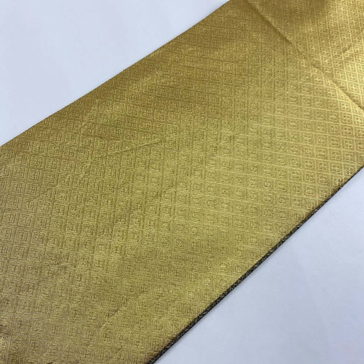 【美品】 袋帶 秀品級 蝶 櫻花 金金箔 拉麵金箔 金色 六通 純蠶絲