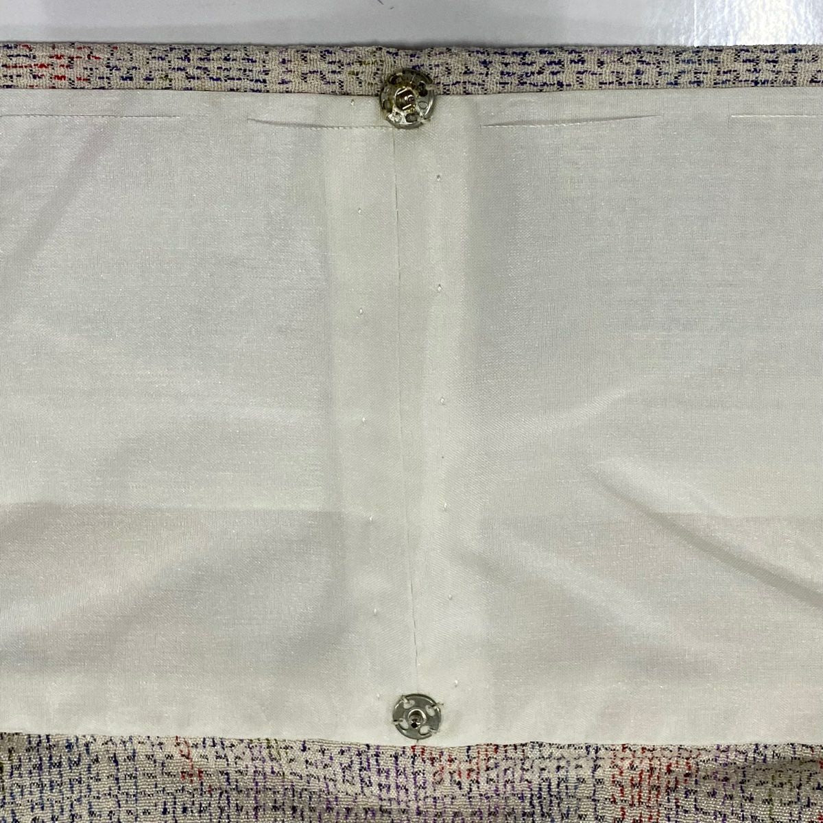 【美品】 紬織 身長153cm 袖長62.5cm S 單層 草花紋紋 奶油色 純蠶絲 優品級