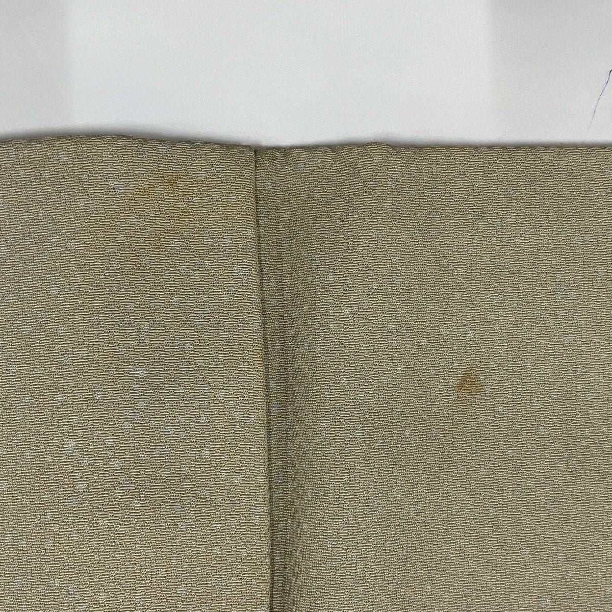 付下 身長154.5cm 袖長63.5cm S 雙層 落款 木紋 刺繡 灰茶 純蠶絲 優品級