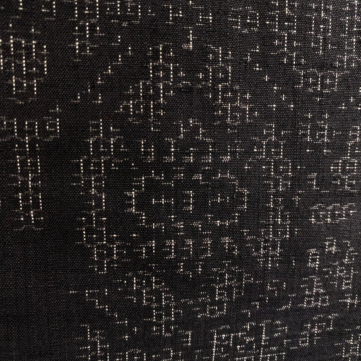 【美品】結城紬織 身長150.5cm 袖長62.5cm S 單層 手織娘 奥順 鈴乃屋 證書あり 龜甲 華紋 焦茶 純蠶絲 逸品級