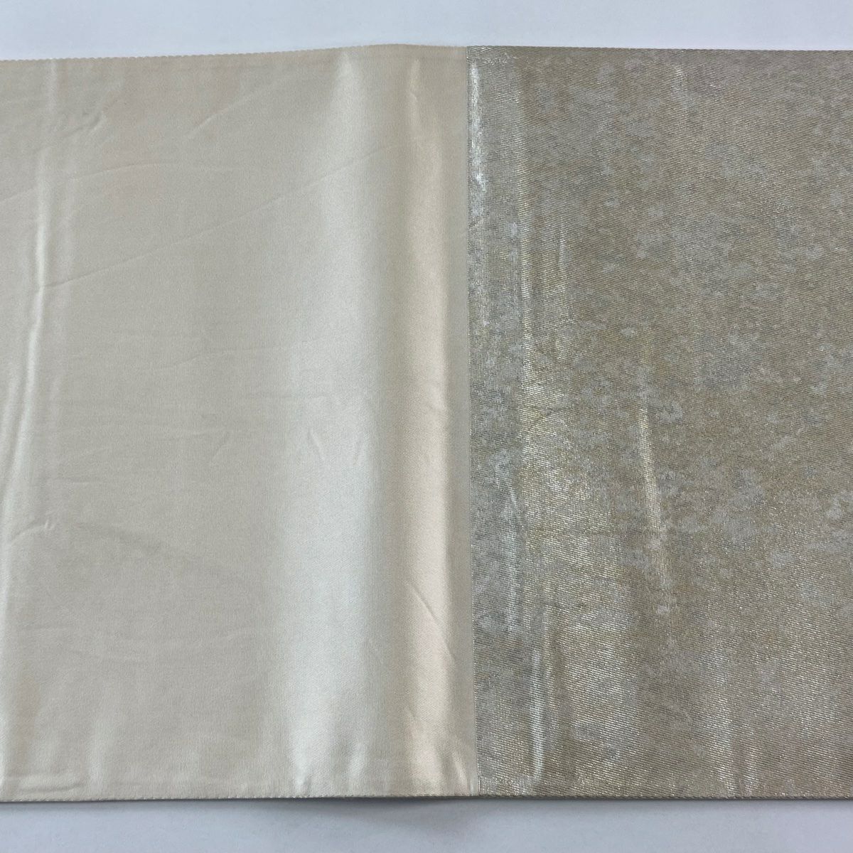 【美品】 袋帶 逸品級 落款あり 加藤信和 波頭 金銀彩 金金箔 金色 大鼓圖案 純蠶絲