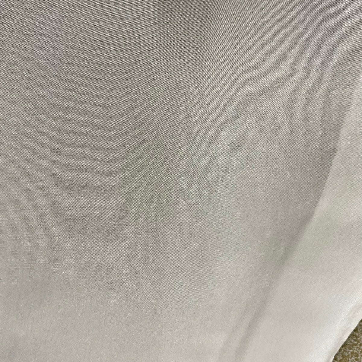 付下 身長162.5cm 袖長67cm M 雙層 幾何圖案 裾暈染 淺茶 純蠶絲 優品級