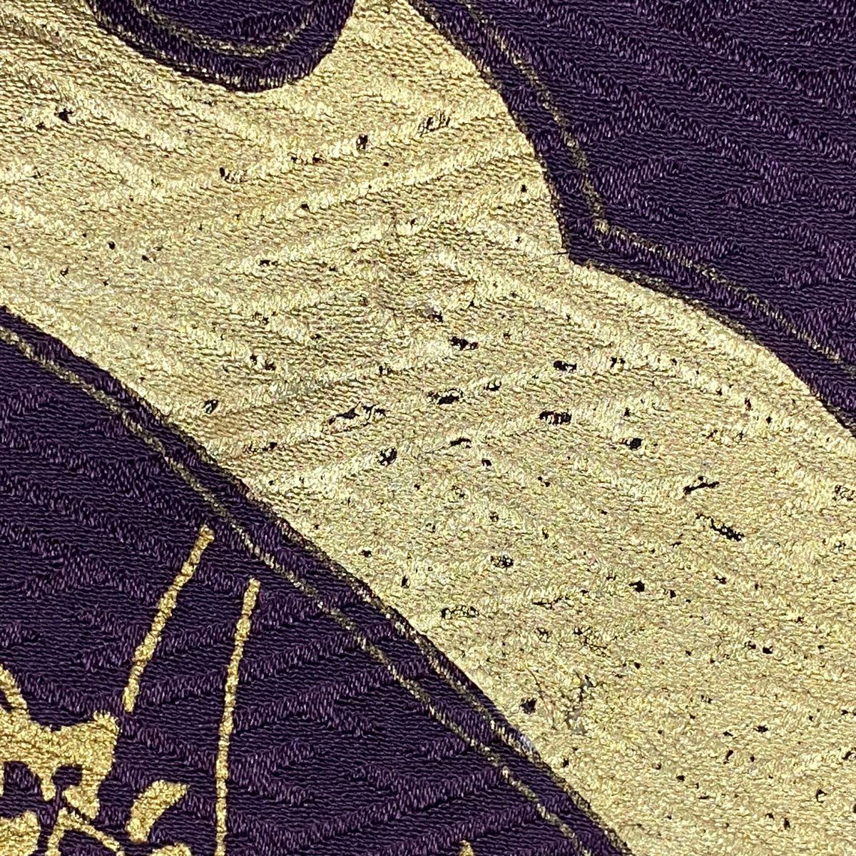 【庫存清倉】振袖禮服 身長167.5cm 袖長67.5cm L 雙層 櫻花 雪芝 刺繡 絞染 紅茶 純蠶絲 名品級