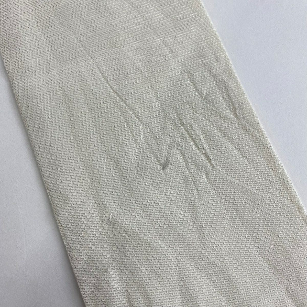 名古屋帶 秀品級 夏帶 絽 幾何學圖案 菱 銀通 純蠶絲