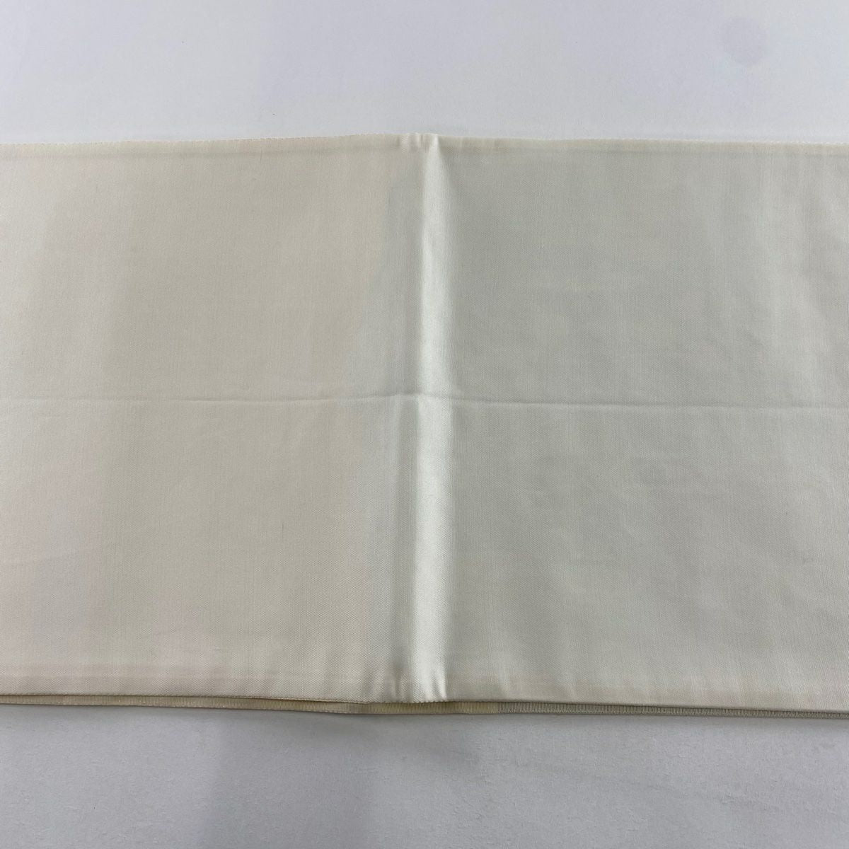 【庫存清倉】 【美品】 袋帶 名品級 龜甲 幾何圖案 奶油色 六通 純蠶絲