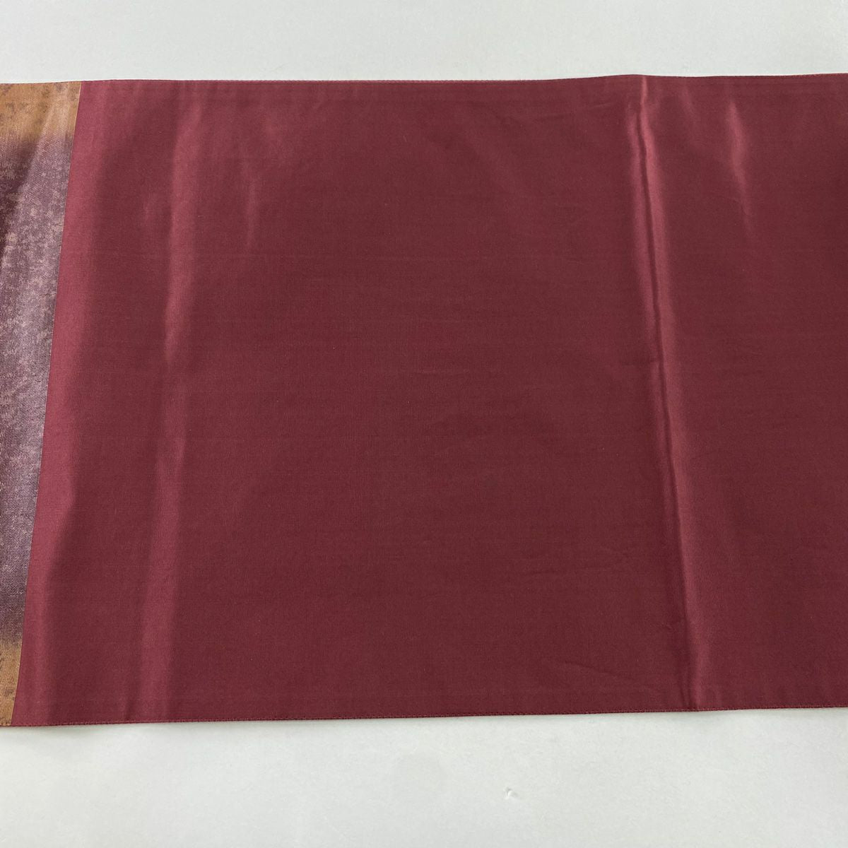 【美品】 袋帶 秀品級 雪輪 ヱ霞 金絲 刺繡 紅紫 お太鼓圖案 純蠶絲