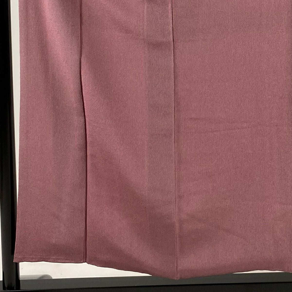 江戶小紋 身長155.5cm 袖長62cm S 雙層 落款あり 萬筋 絞織 紅紫 純蠶絲 秀品級 一つ紋