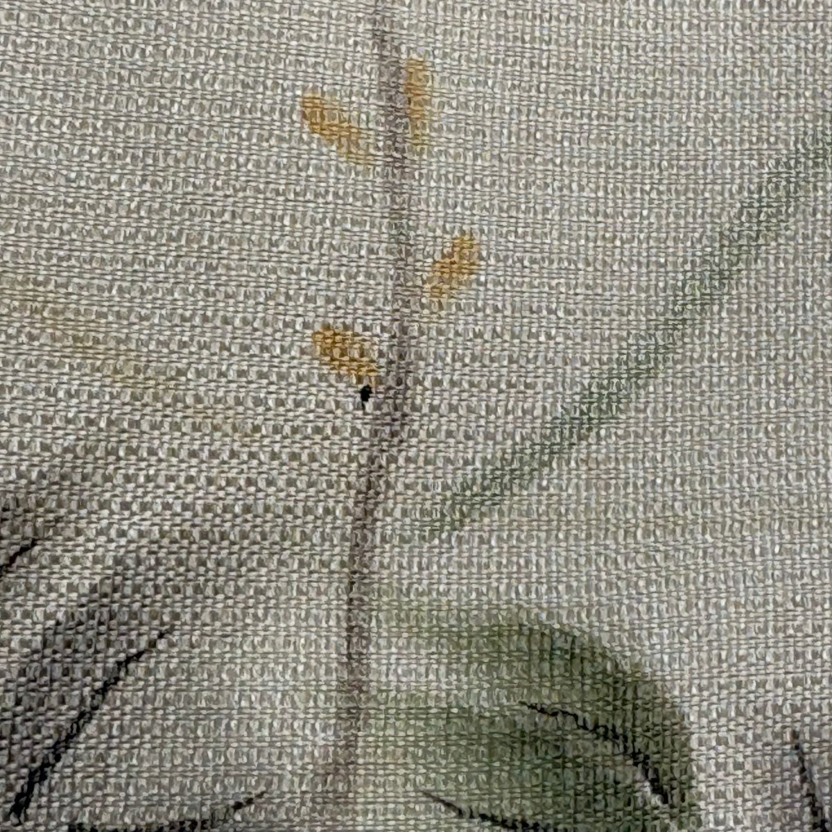 袋帶 秀品級 草花紋紋 市松樹紋 漸層 小豆色 大鼓圖案 純蠶絲