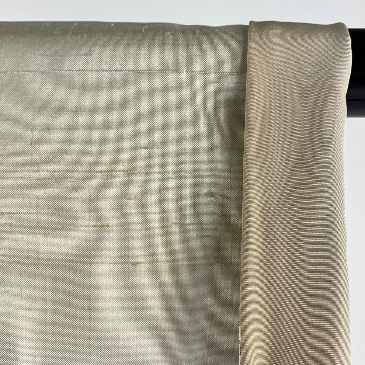 【美品】 付下 身長157cm 袖長63cm S 雙層 帝王紫 紬織織 落款 草花紋紋 市松樹 金銀彩 米色 純蠶絲 逸品級