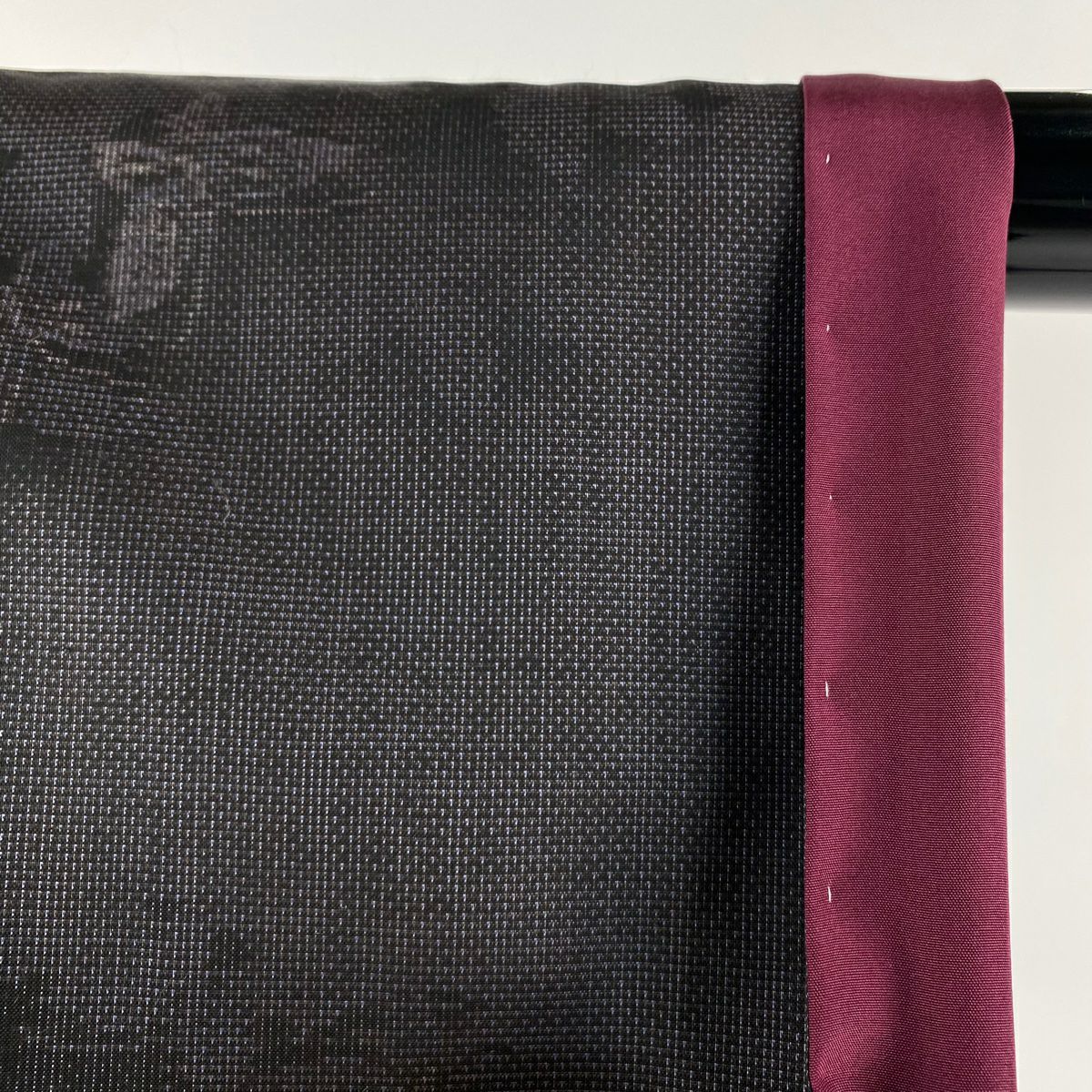 【美品】 大島紬織 身長155.5cm 袖長62cm S 雙層 都喜ヱ門 純泥染 ますいわ屋 證書あり 蝶形 輪廓 茶紫 純蠶絲 逸品級