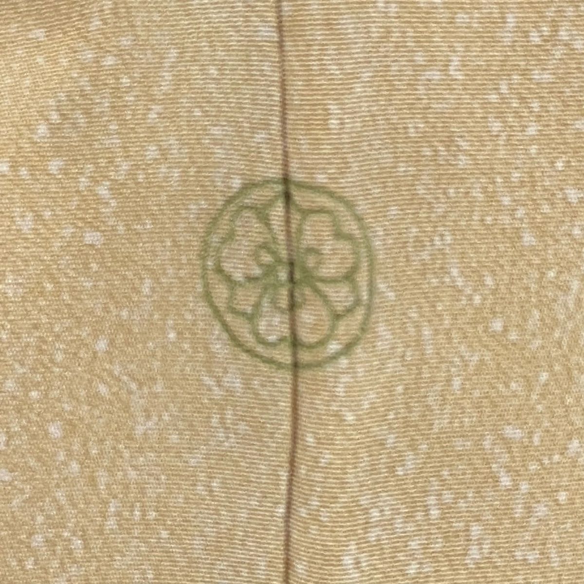 訪問服 身長155.5cm 袖長64cm M 雙層 落款有 草花紋紋 漸變 米色 純蠶絲 優品級 一個紋