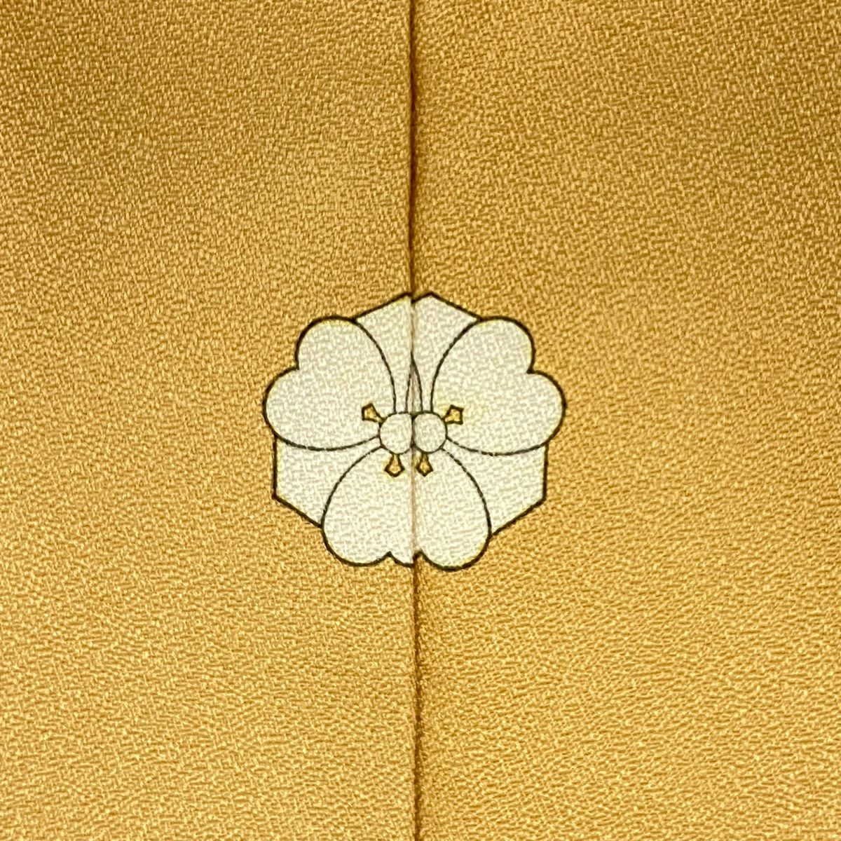 付下 身長155.5cm 袖長64.5cm M 雙層 辻花染 螺鈿 金銀彩 淺橙 純蠶絲 秀品級 一つ紋