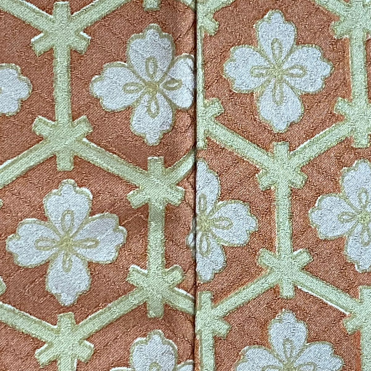 訪問服 身長166cm 袖長66cm M 雙層 吾妻德穗 落款 秋草紋 ヱ霞 金銀彩 刺繡 粉紅 純蠶絲 名品級 一つ紋