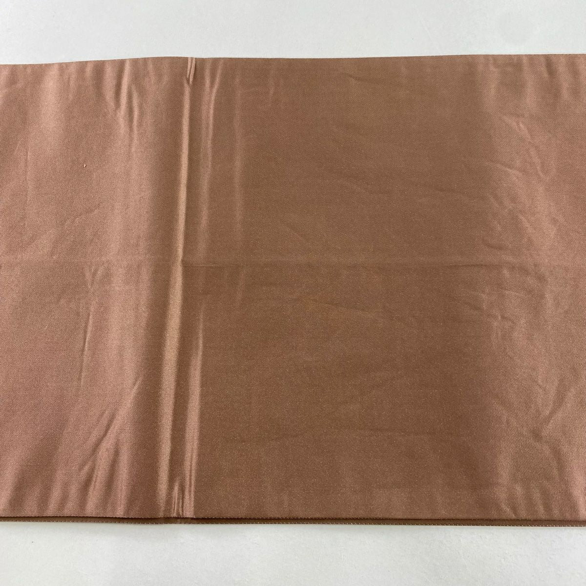【庫存清倉】 袋帶 名品級 附落款 草花紋 金絲 刺繡 小豆色 大鼓圖案 純蠶絲
