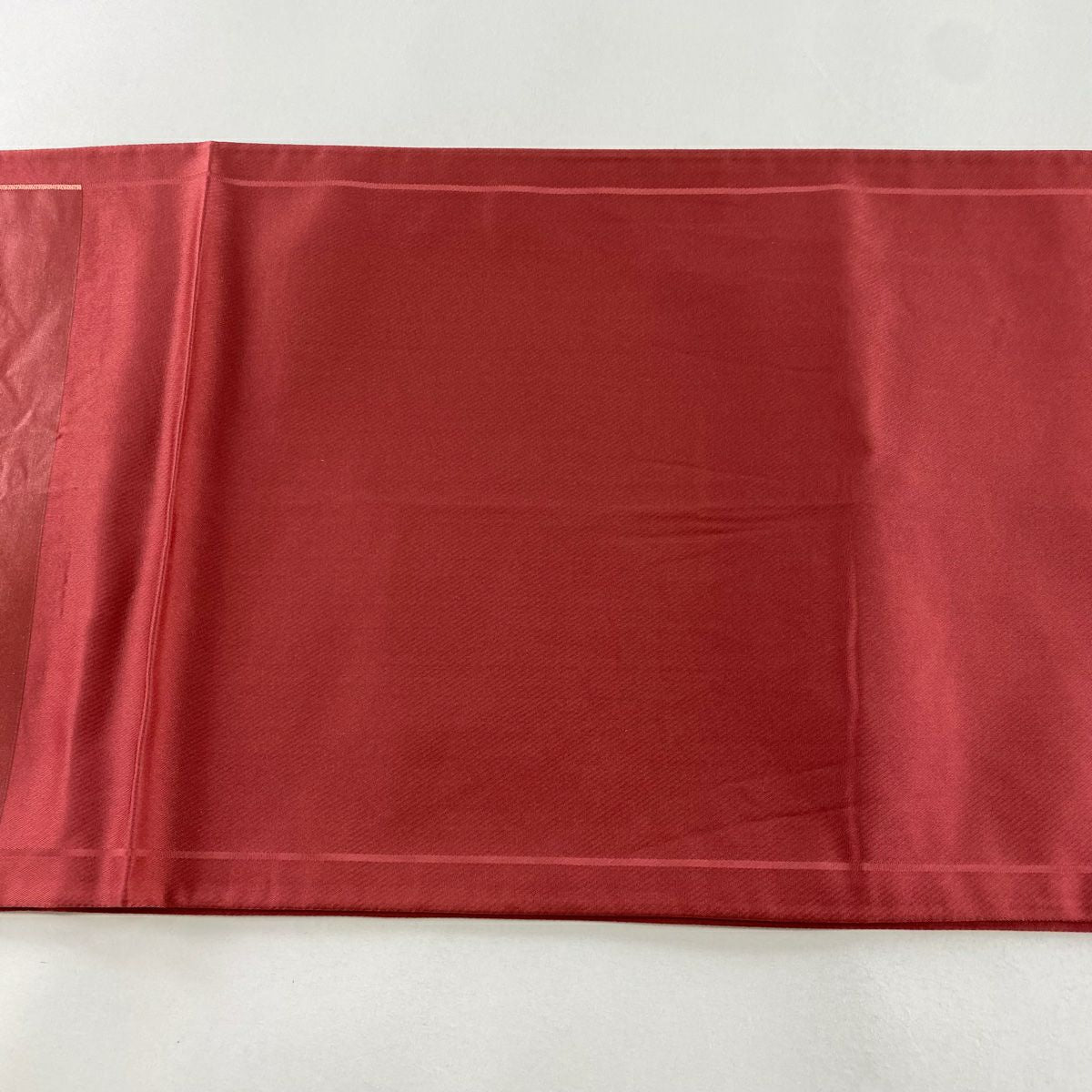 【庫存清倉】 袋帶 名品級 椿 幾何圖案 金金箔 紅 大鼓圖案 純蠶絲