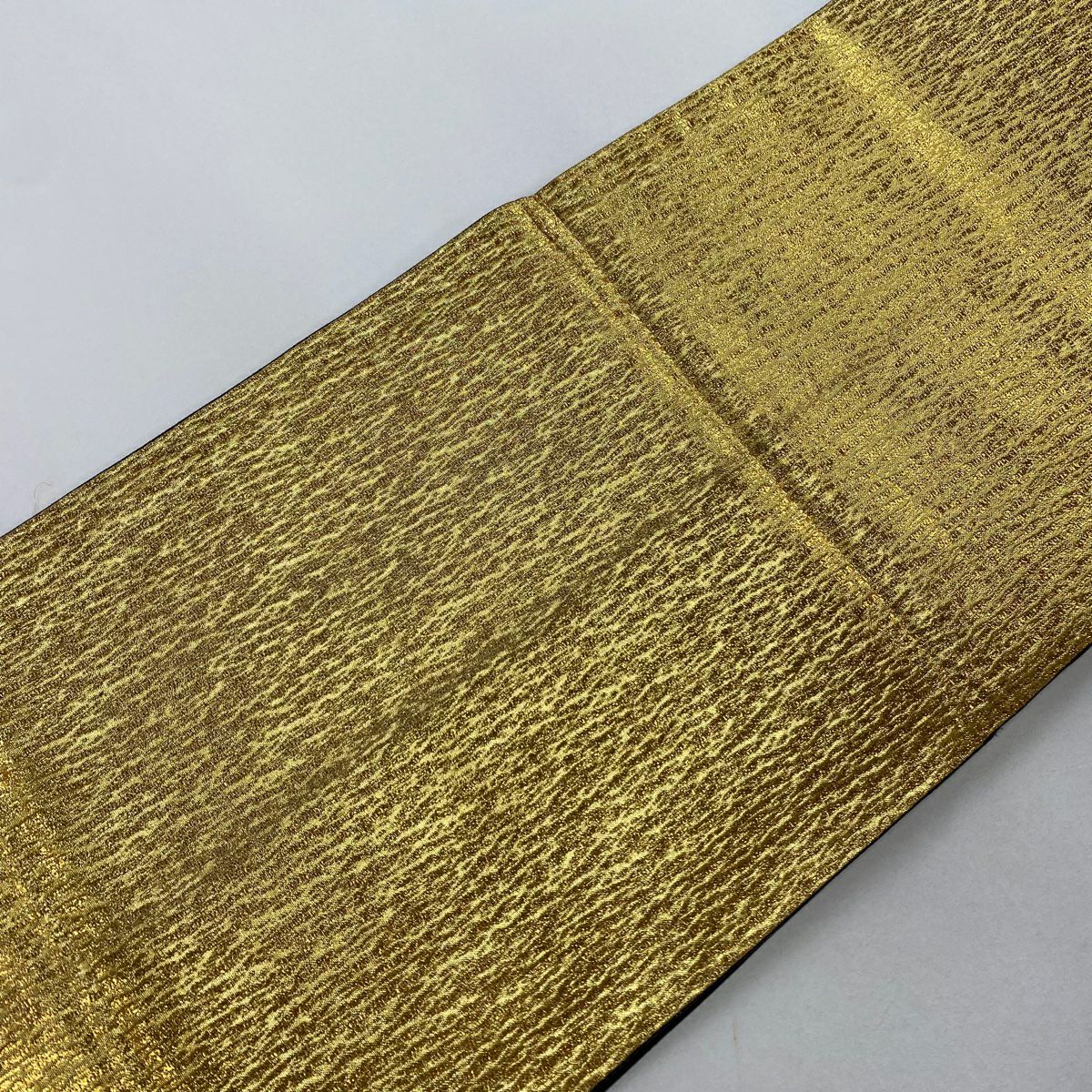 袋帶 秀品級 草花紋紋 金金箔 金線 金色 六通 純蠶絲
