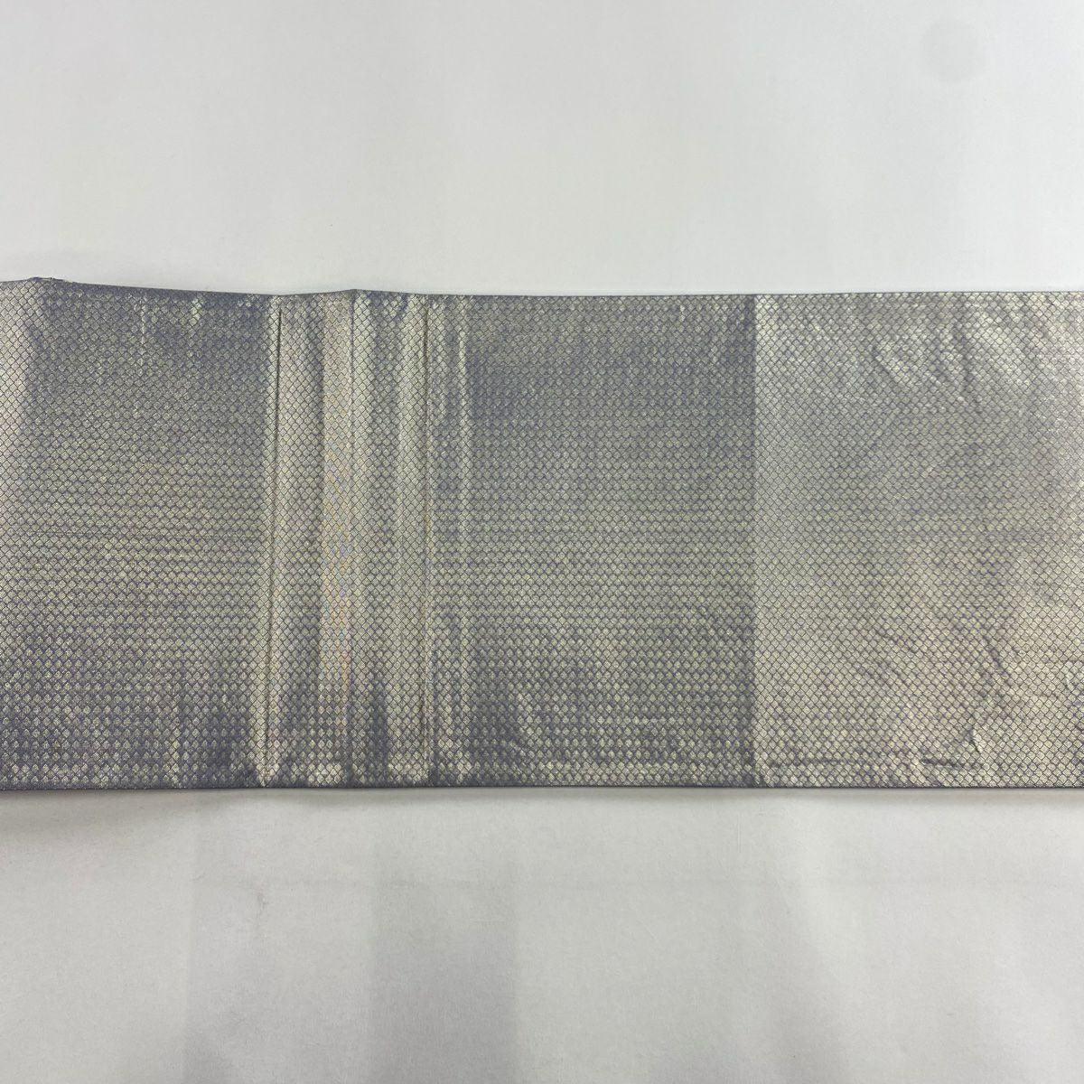 【美品】 袋帶 秀品級 樱花 波紋 金金箔 金絲 金色 六通 純蠶絲