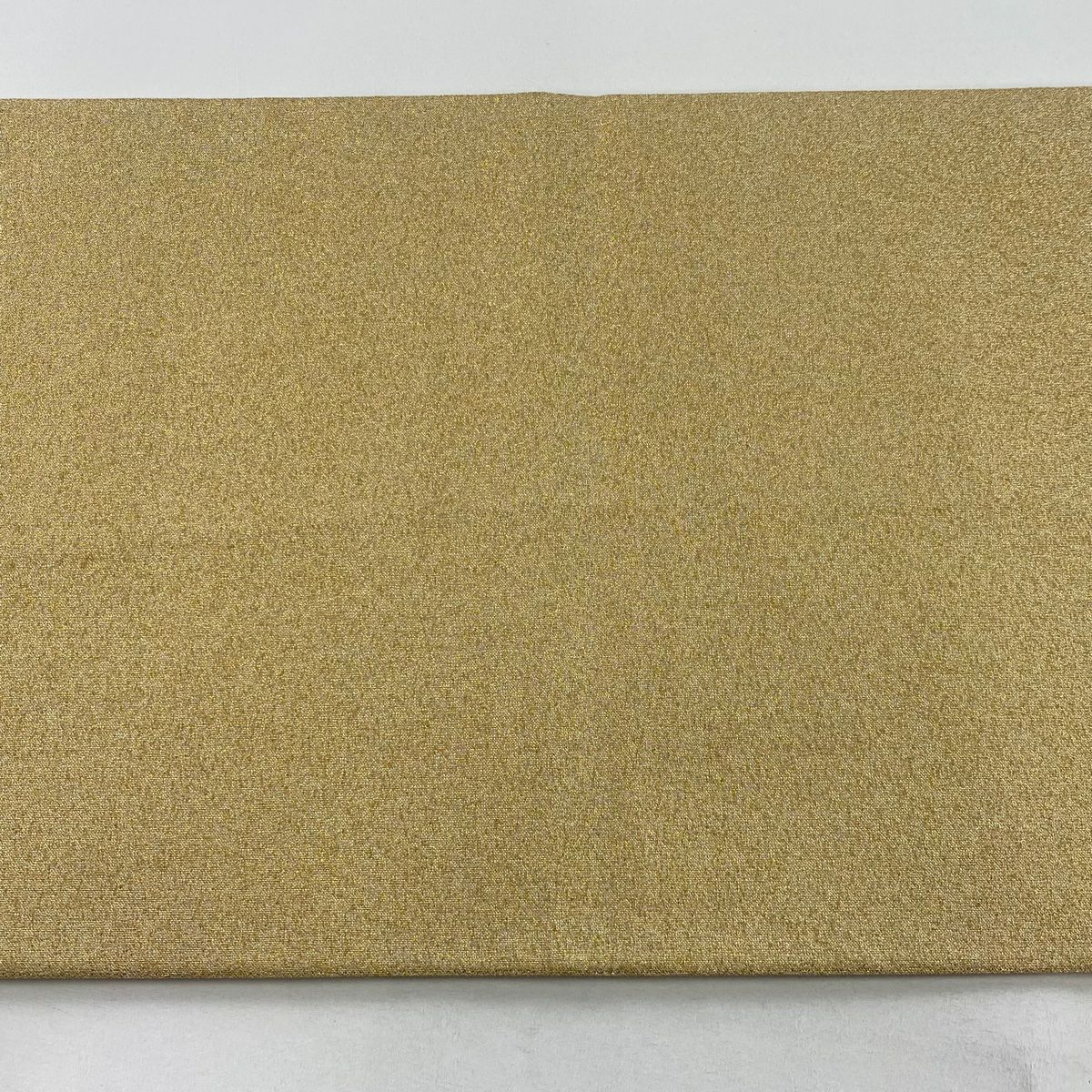 【美品】 袋帶 秀品級 松樹葉 縞 金絲 金金箔 金 六通 純蠶絲
