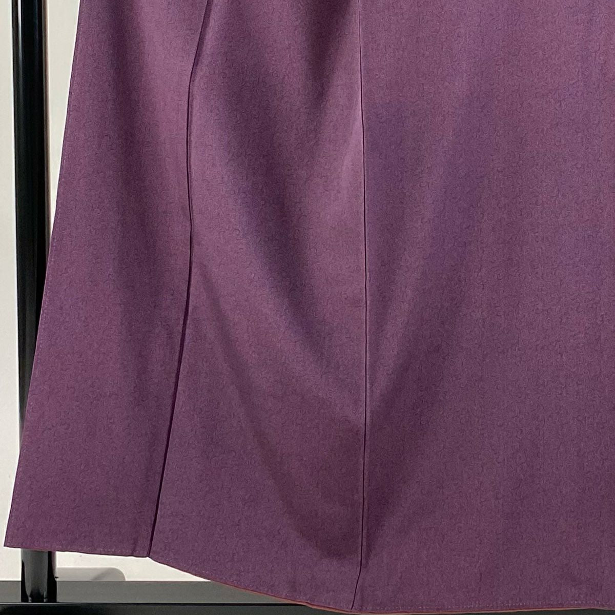 【庫存清倉】 【美品】 江戶小紋 身長155cm 袖長63.5cm S 雙層 人間國寶 中村勇二郎 落款 古代菊花 紫 純蠶絲 名品級 一つ紋