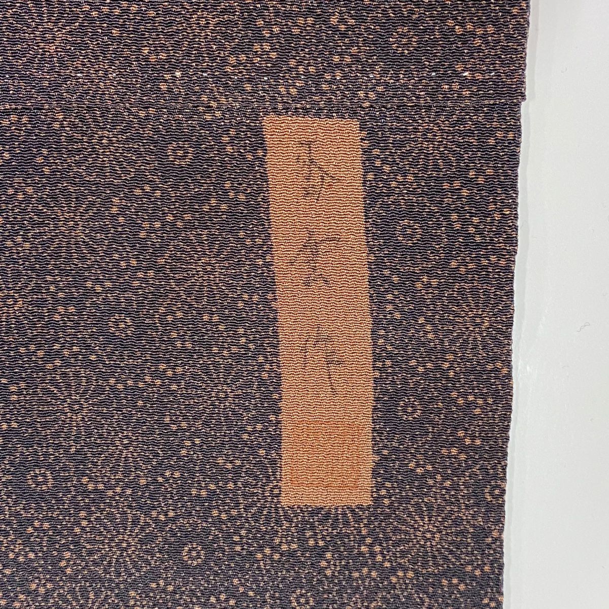 【庫存清倉】 小紋 身長155.5cm 袖長64cm M 雙層 落款有 菊花花 絞染 灰紫 純蠶絲 名品級