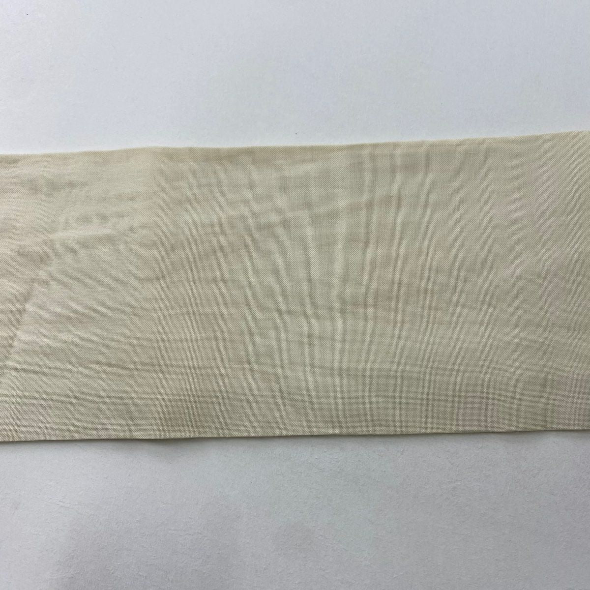 名古屋帶 優品級 落款 夏帶 紗 草花紋 松樹葉 奶油色 純蠶絲
