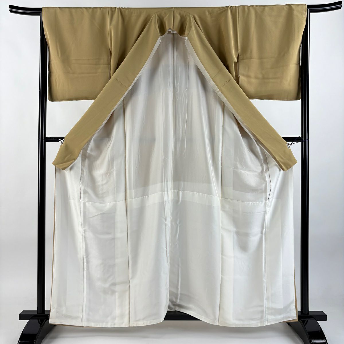 【美品】 留袖禮服禮服 身長161.5cm 袖長65cm M 雙層 和田光正 落款 秋草 シルエット 金銀彩 米色 純蠶絲 名品級 三つ紋