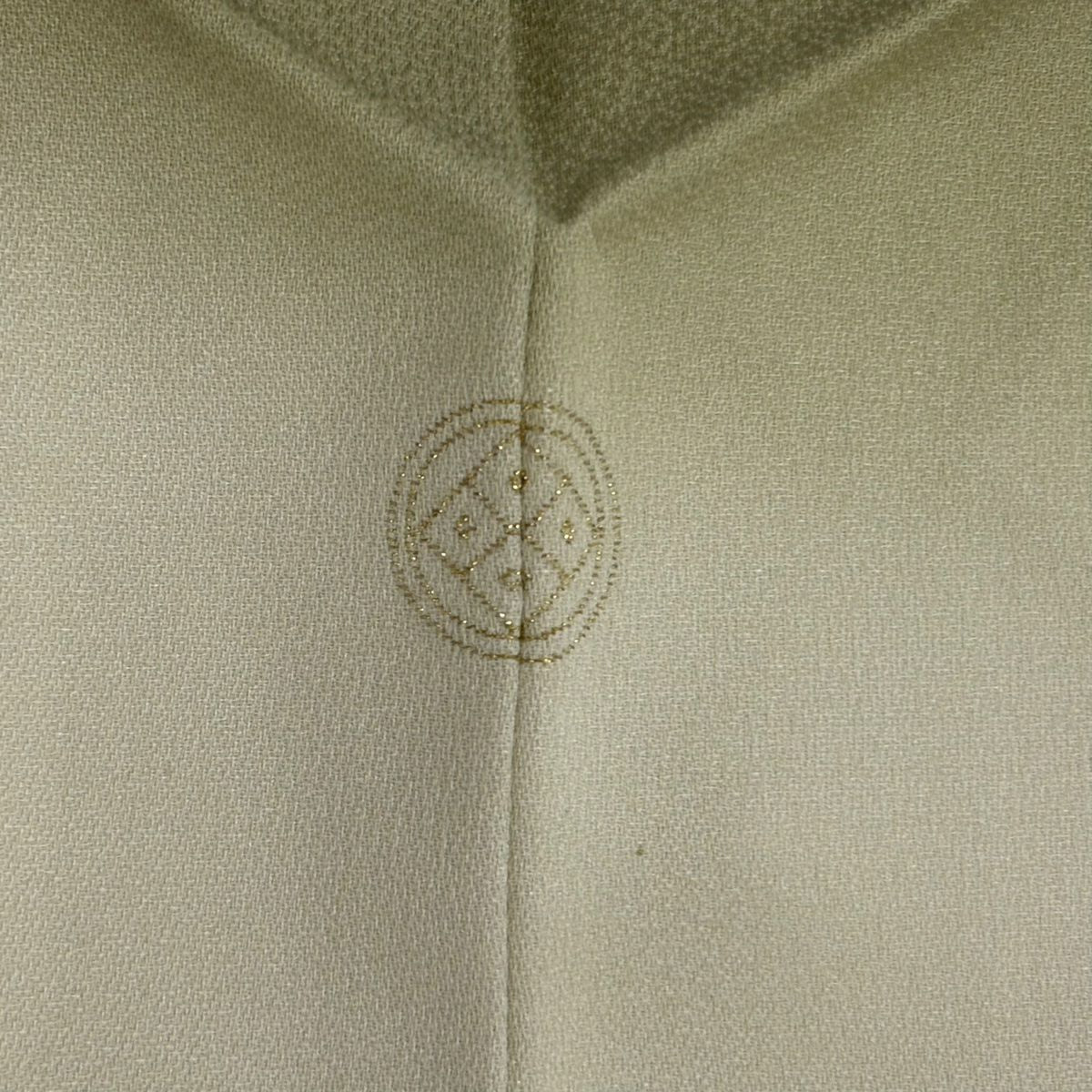 【庫存清倉】訪問服 身長159cm 袖長63cm S 雙層 風景 桐 金絲 金銀彩 灰綠 純蠶絲 名品級 一個紋