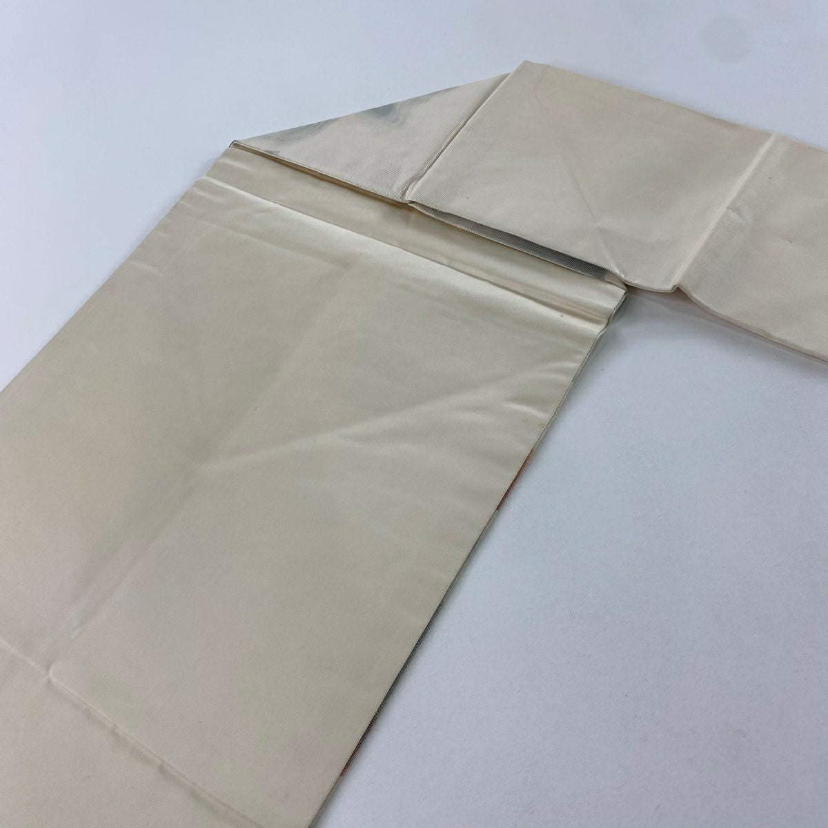 名古屋帶 優品級 幾何學 奶油色 純蠶絲