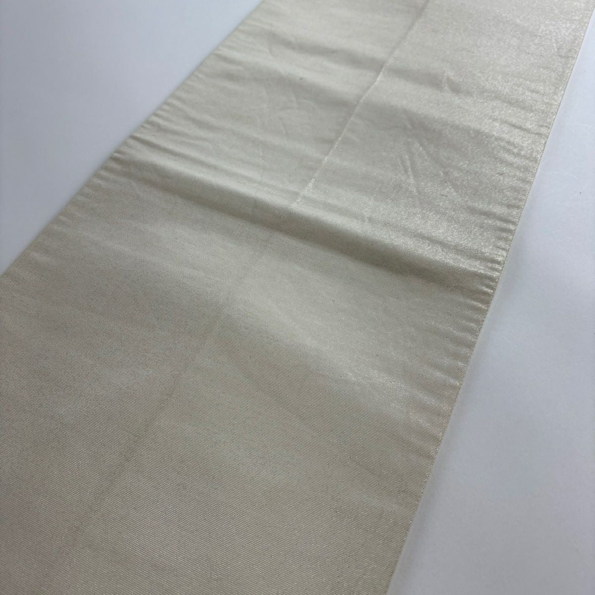 袋帶 優品級 牡丹 秋草 金金箔 米色 大鼓圖案 純蠶絲