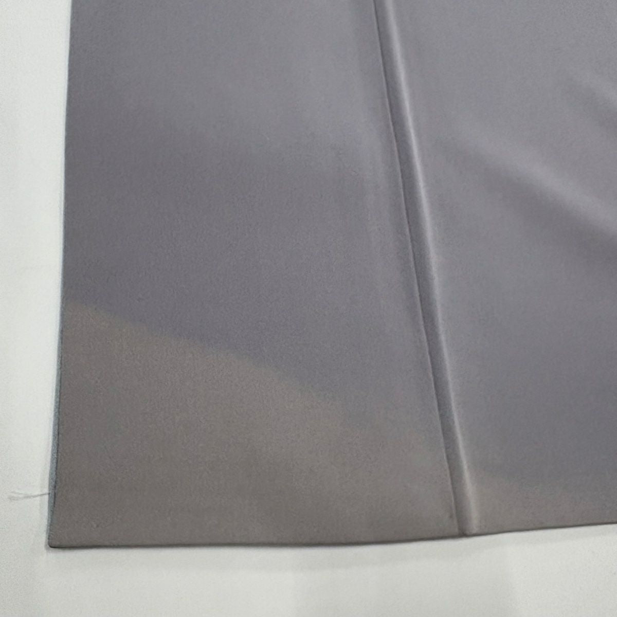付下 身長162.5cm 袖長68.5cm L 雙層 落款 秋草紋 建物 漸層 青灰 純蠶絲 優品級