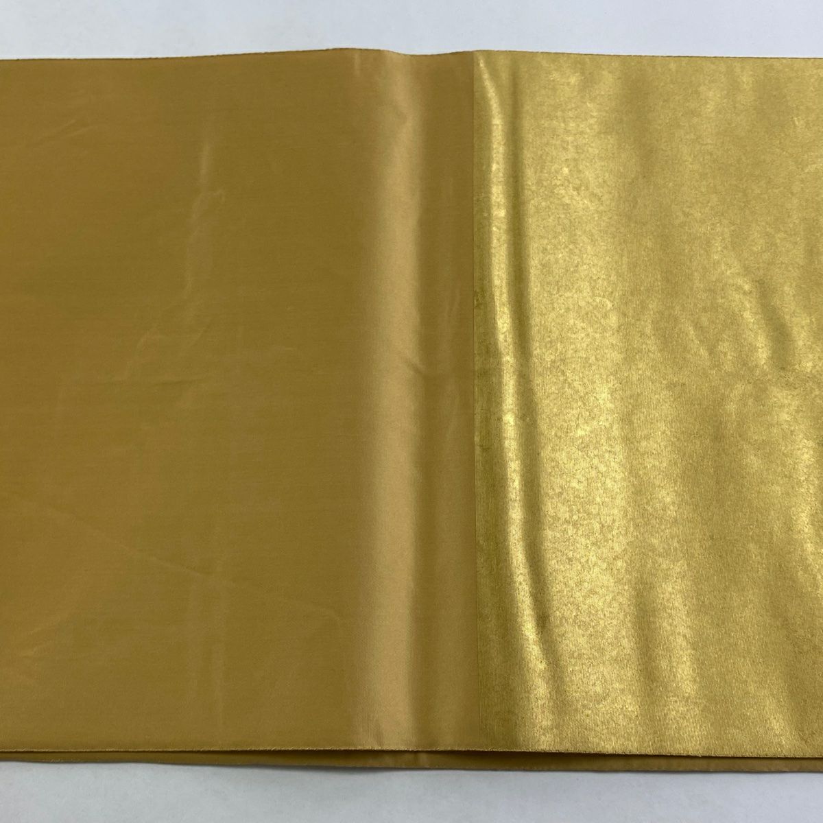 【美品】 袋帶 逸品級 關西仕立 花丸紋 華紋 金絲 金金箔 金色 大鼓圖案 純蠶絲