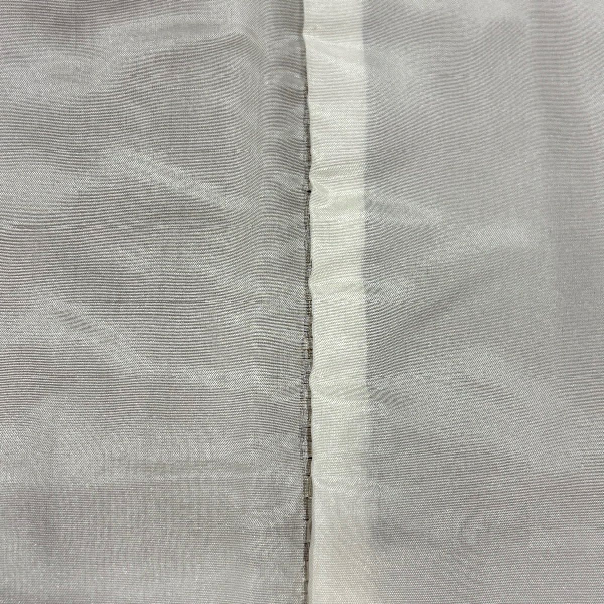 付下 身長164.5cm 袖長64.5cm M 雙層 扇子面 鷺 金銀彩 漸層 山吹茶 純蠶絲 優品級