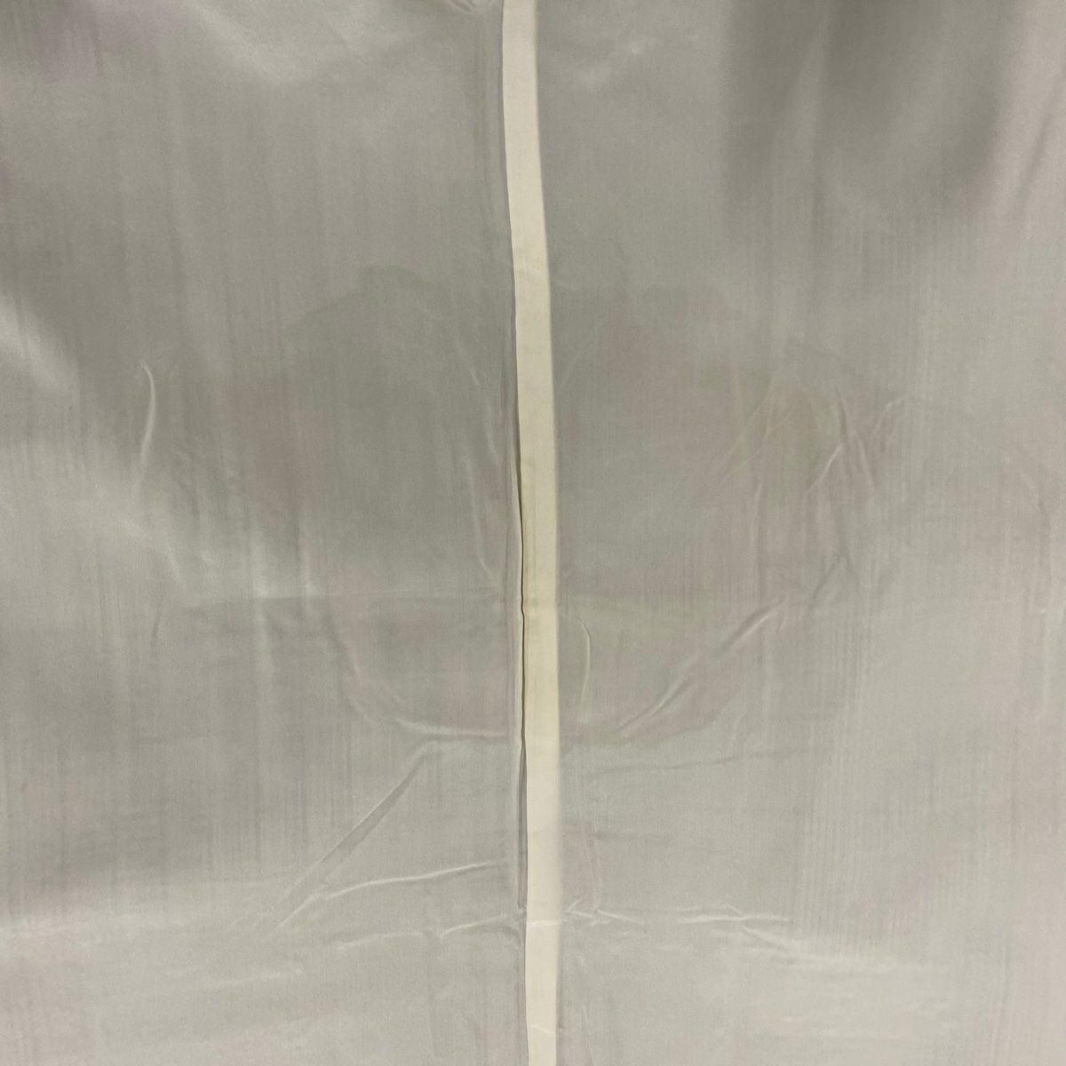 紬織 身長166.5cm 袖長67cm M 雙層 垂直條紋 灰 純蠶絲 秀品級