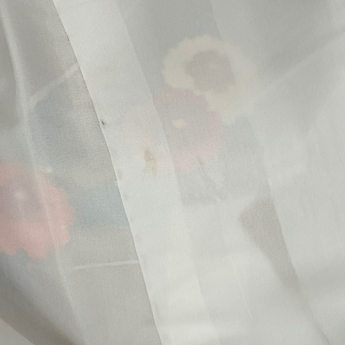 訪問服 身長162cm 袖長64.5cm M 雙層 菊花 金彩裝飾 染分 茶 純蠶絲 秀品級